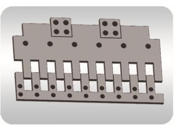 Unit sparse plate bridge expansion joint for multi-direction-displacement